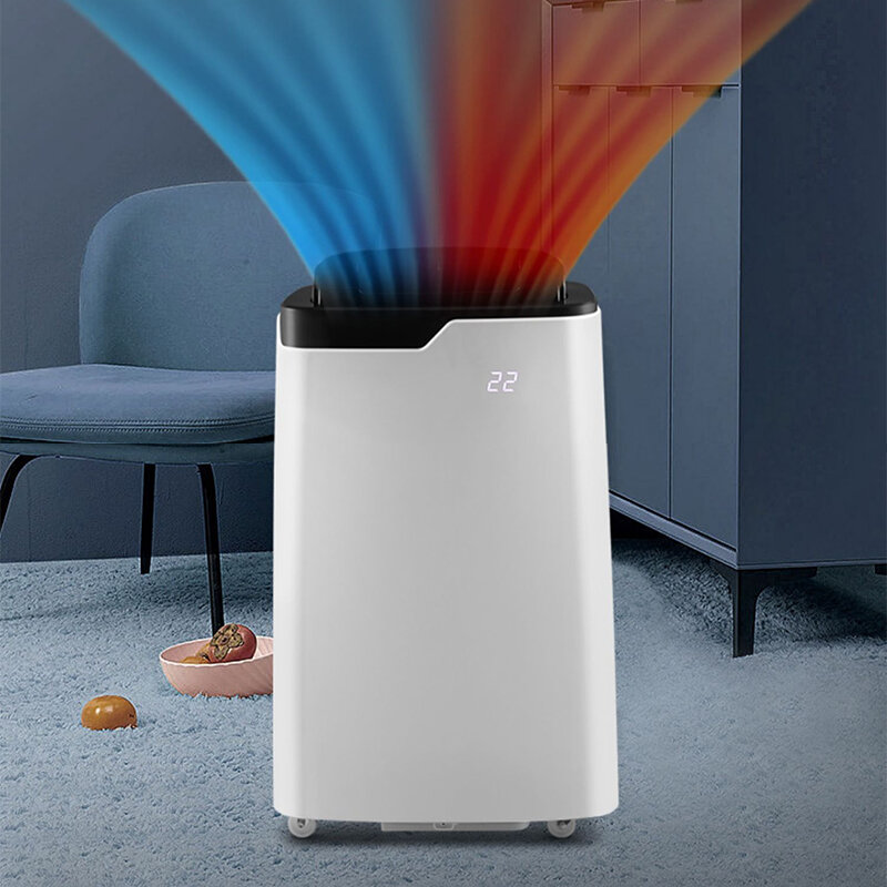 Condicionador De Ar Portátil 4200W Único Refrigeração e Aquecimento Máquina tudo-em-um Livre de instalação Compressão Refrigeração Ar Con