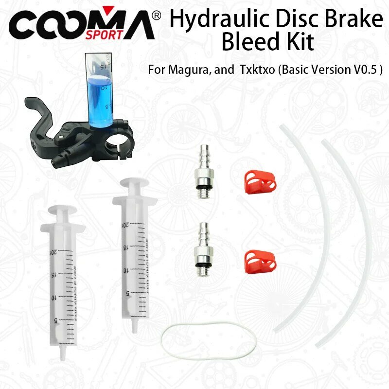 Bicycle Hydraulic Brake Bleed Kit for Magura MT Hydraulic Brake System, Basic Kit V 0.5/V0.7
