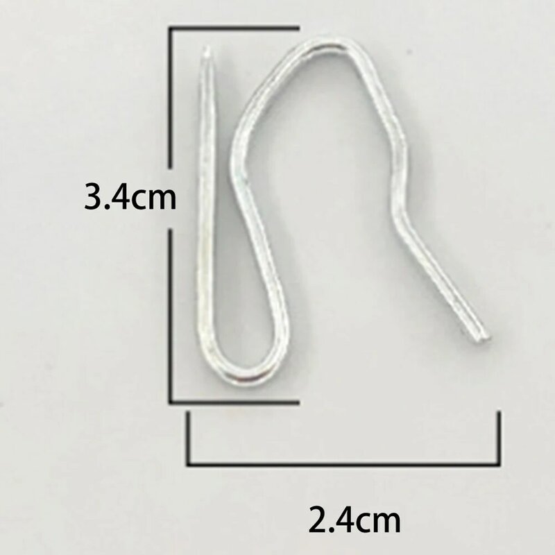10/20/50Pcs Hooks CUrtain S Hook Metal Pin Curtain Home Window Curtain Shades Shutters Brackets Dressing Hardware Accessories