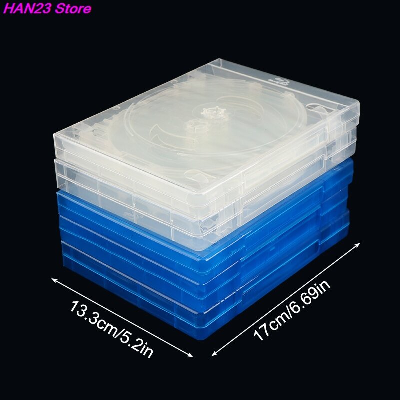 1PC CD Case CD Storage Box 1Pc Blu-ray Replacement Game Cases Protective Box For PS4 PS5 CD DVD Discs Storage Bracket Box