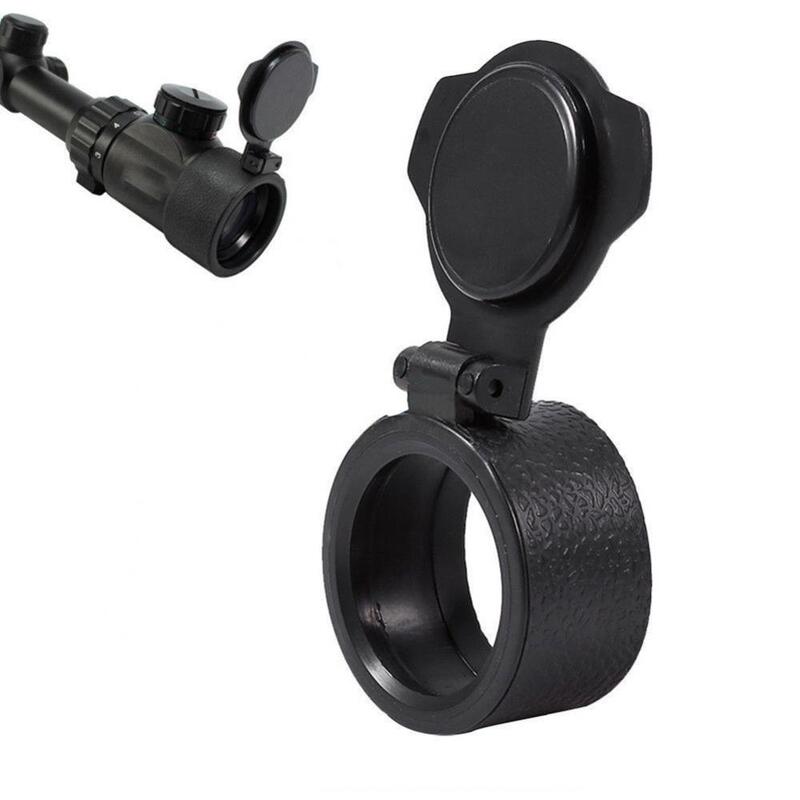 Capa de proteção contra poeira para Riflescopes, Scope Lens Cover, Flip Spring Up Lens, Cap Caliber, Caça Acessórios, 28mm-64mm