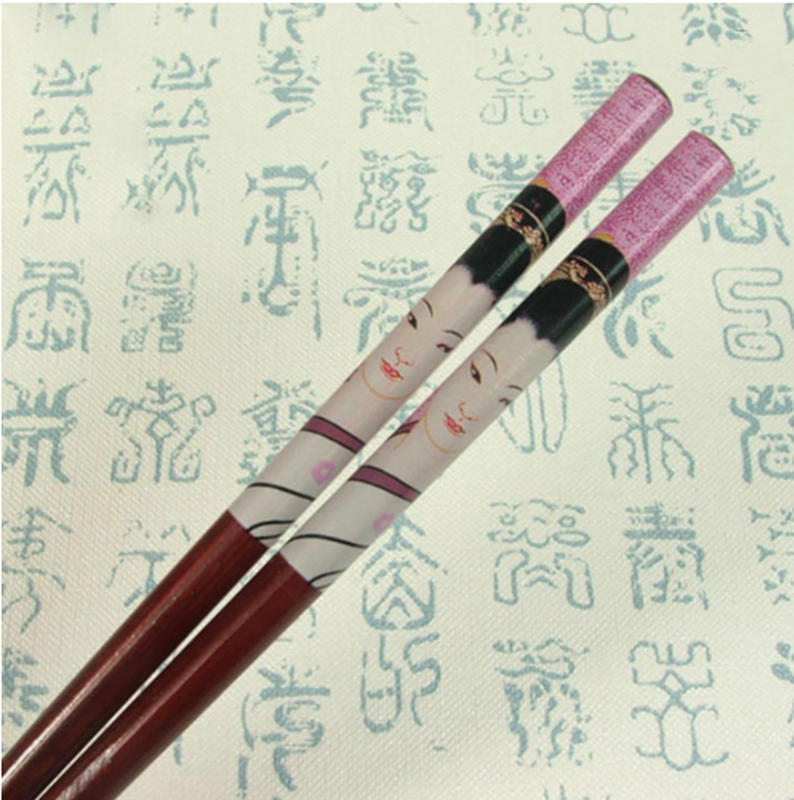 2022 2 pz/set Vintage Hair Pick Sticks pittura perni per capelli in legno giapponese perni per capelli per le donne bastoncini di legno cinesi naturali