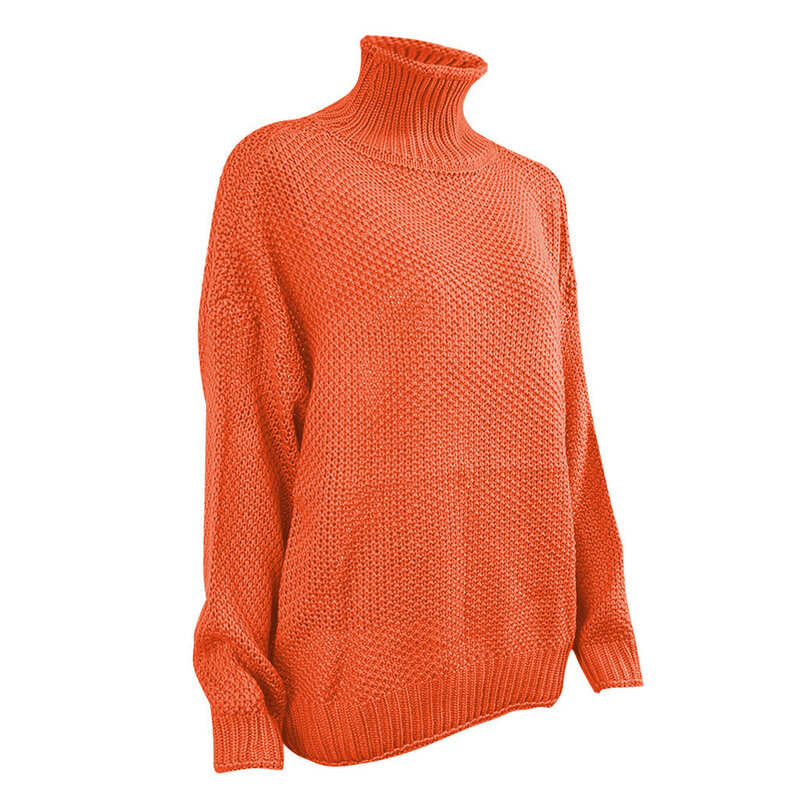 Sweater rajut wanita, atasan Pullover lengan panjang longgar, Sweater musim gugur dan dingin 2023