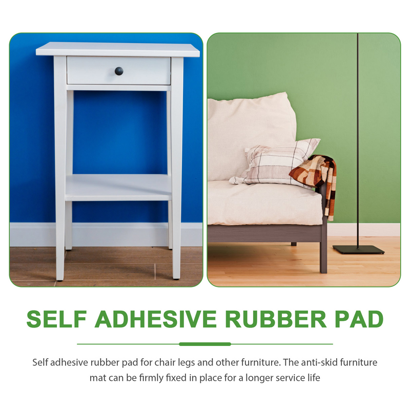 36Pcs Adhesive Table Leg Pad Furniture Anti-skid Pads Self-Stick Furniture Pad for Home
