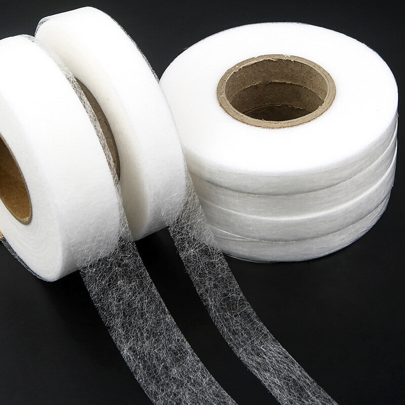 1/3roll Self-Adhesive Edge Shorten Paste Tape DIY Double-sided Interlining Adhesive Tape Sewing Repair Cloth Jean Accessories