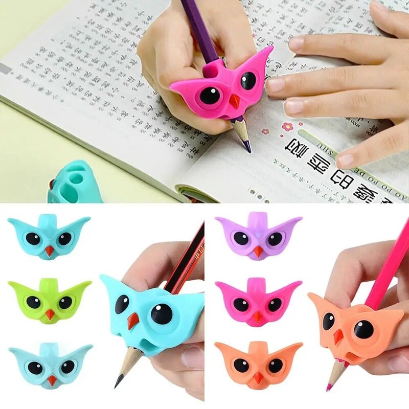 Hold Writing Aid Grip Students Writing Posture Corrector Pencil Holder Posture Correction Tool Silicone Pencil Grips