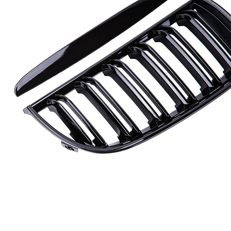 Pulleco Grille Racing Grill Gloss Black Car Front Bumper Grilles For BMW E90 E91 3 Series 323I 328I 335I 330I 325I 05-08 ABS