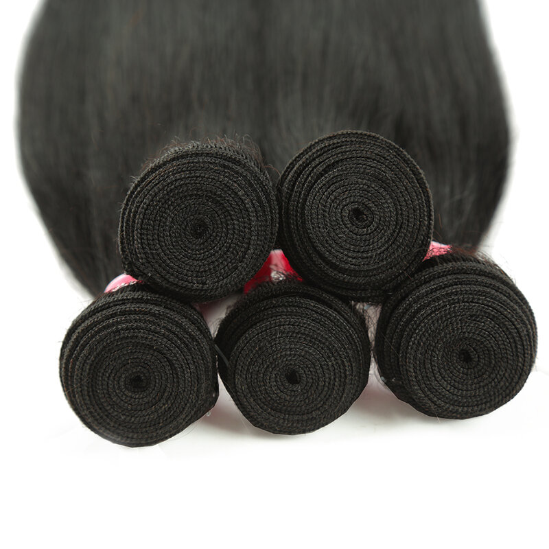 Wiązki splecionych prostych włosów kości brazylijskie proste włosy ludzkie wiązki włosów Remy