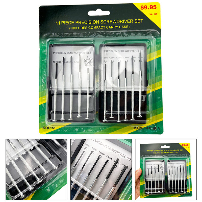 Reliable and Efficient 11 Piece Watch Precision Screwdriver Set Ensures Precise Torque for Delicate Tasks and Repairs