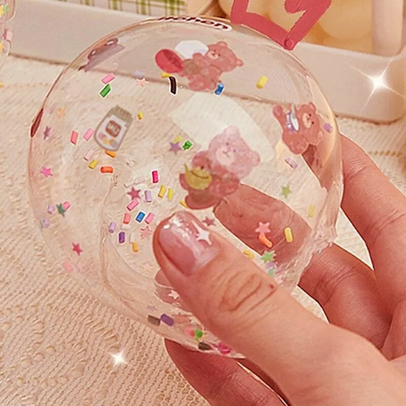 1Set DIY Blow Bubble Nano Tape Double Sided Tape Sticky Ball Tape DIY Crafts Tape Decompression Toys Kids