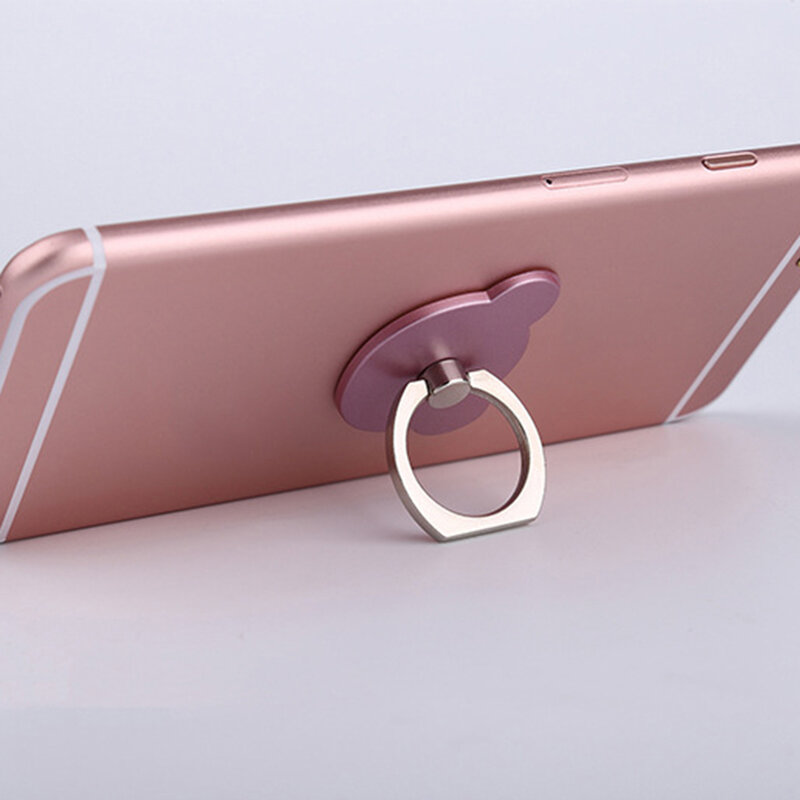 Cincin Jari Tempat Dudukan Ponsel Pintar untuk iPhone XS Huawei Samsung Cell Smart Round Phone Ring Holder Car Mount Stand