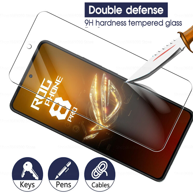 6in1 Camera Tempered Glass For Asus ROG Phone 8 Pro Edition Phone8 Phone8Pro 8Pro Protective Glass Screen Protector Film Cover