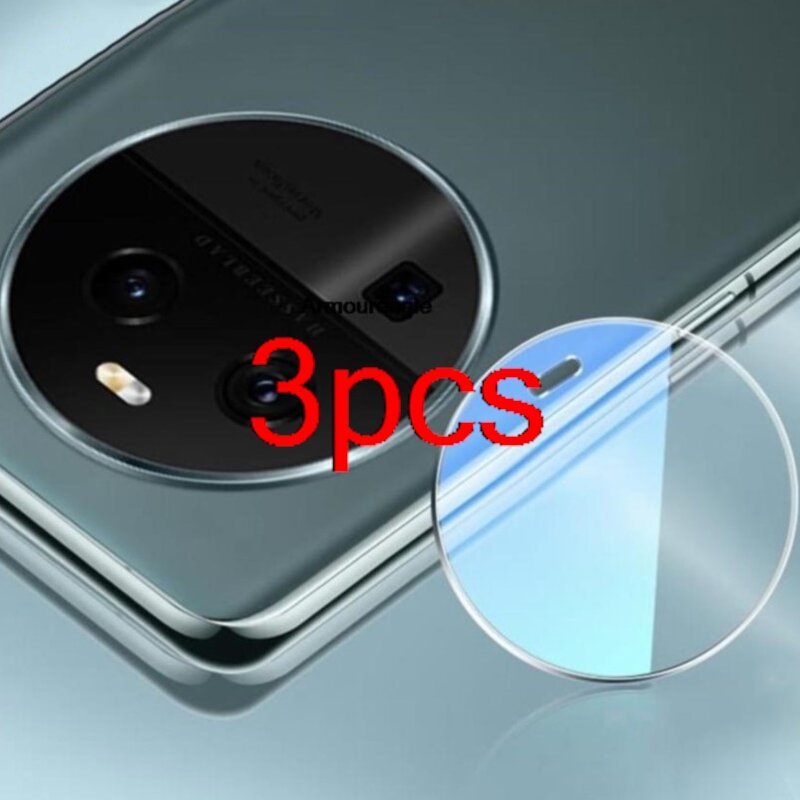 Protector de lente de cámara hd transparente, película antiarañazos para oppo find x6, 3 piezas