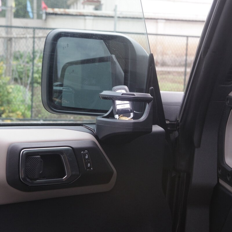 Portavasos con ventana para Ford Bronco 2021-2023 2/4, accesorios para puerta de coche, soporte para botellas de bebidas, lado izquierdo