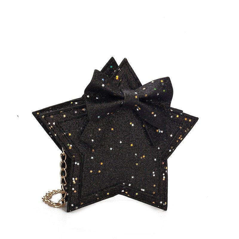 Детская маленькая сумка на одно плечо, с пятиконечными звездами