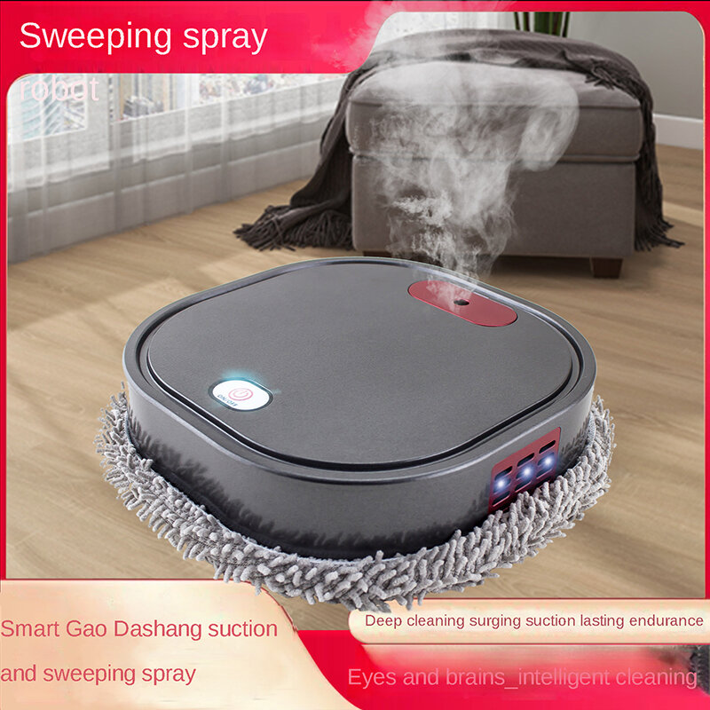 Inteligentne zamiatanie odkurzacz Robot suchy i Mop do mycia na mokro Spray nawilżający automatyczna indukcja dokładne czyszczenie
