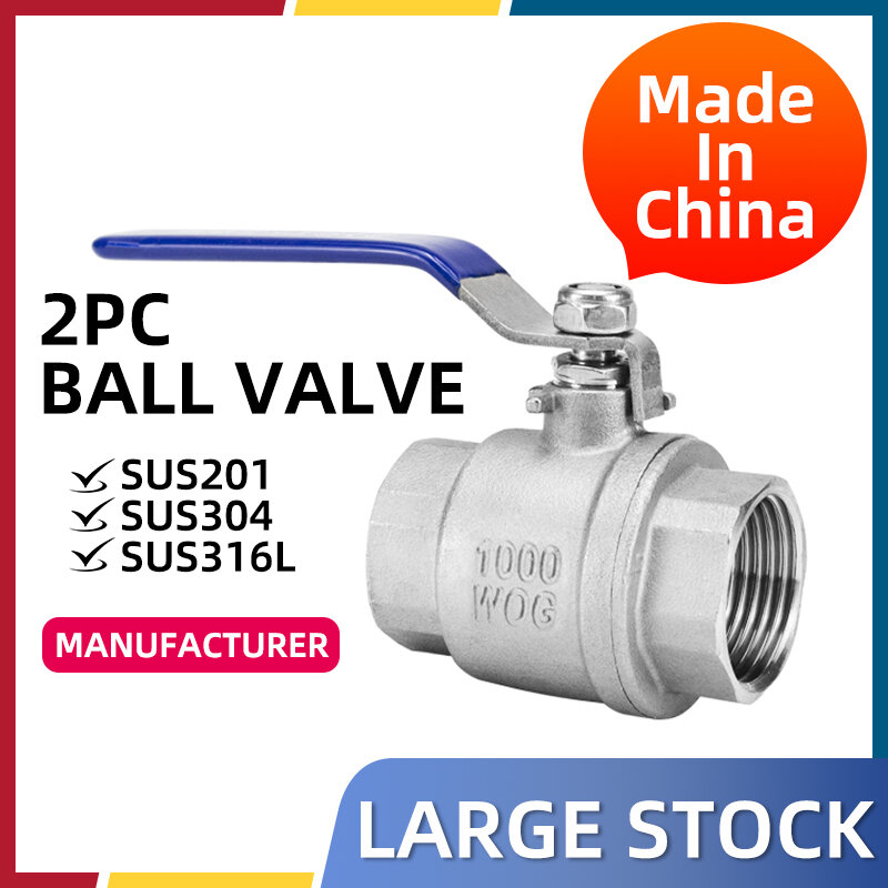 304 stainless steel ball valve inner wire two-piece two-piece 4/6 water distribution switch valve