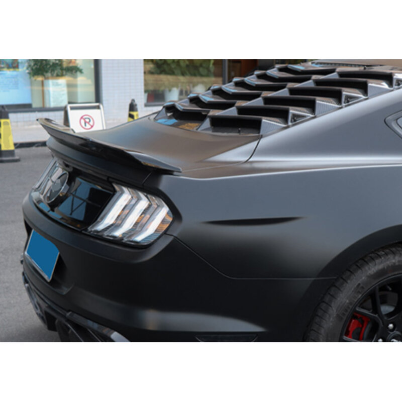 เข้ากันได้กับสปอยเลอร์ด้านหลัง2015-2021 Ford Mustang GT ท้ายสปอยเลอร์อะไหล่รถยนต์สีดำ2015 2016 2017 2018 2019 2020 2021