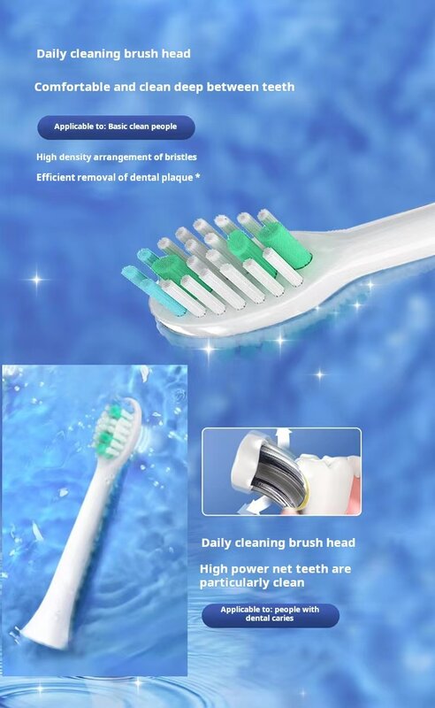 Sarmocare-cabezales de cepillo de dientes eléctrico ultrasónico, cabezas de cepillo de dientes sónico, Digoo piezas, 2-16 DG-YS11, S100, S200, S600, S710, S800, S820, S910