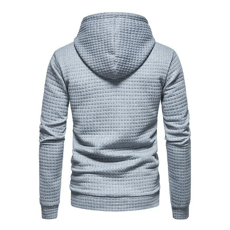 Bluzy żakardowe z kapturem męskie wiosna jesień Casual l bluza z kapturem ciepła sweter z dzianiny Plus rozmiar 5XL