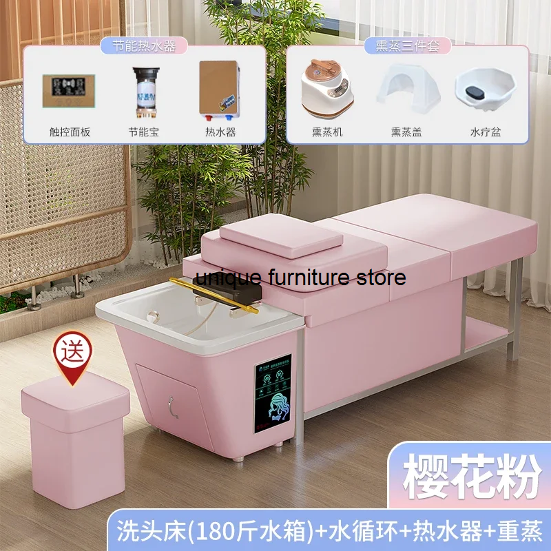 ถังเก็บน้ำแชมพูหัวเตียงแบบญี่ปุ่นพกพาพกพาได้สำหรับสปาหัวนวดศีรษะอุปกรณ์ร้านเสริมสวย MQ50SC