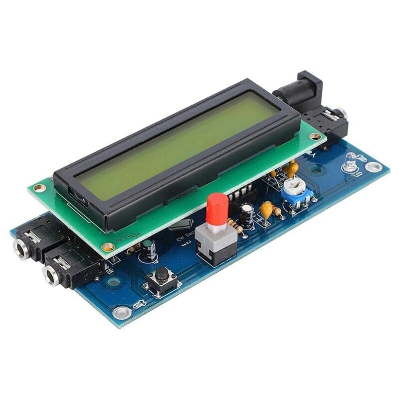 Czytnik kod morse'a, dekoder kod morse'a tłumacz moduł LCD wyświetlacz szynka telegraf dekoder DC12V