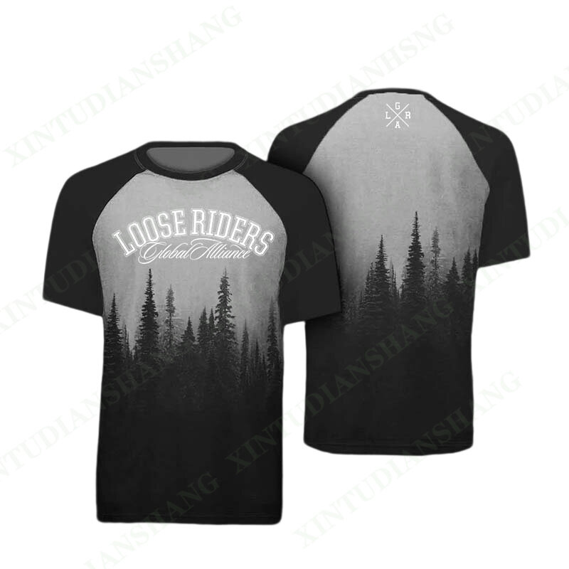 Camiseta holgada de manga corta para Motocross, camisetas de verano para bicicleta de montaña, BMX, Enduro, 2023
