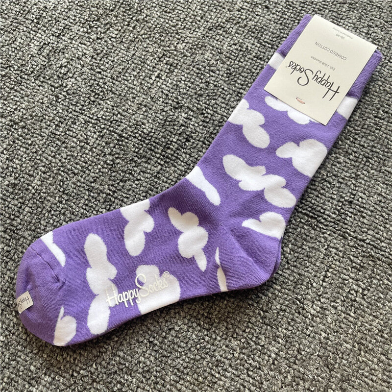 Happy Socks-Chaussettes fantaisie amusantes, strass en forme de cœur, Noël, taille 36-40cm