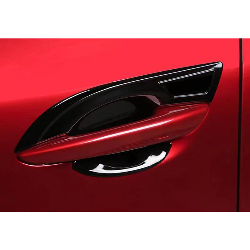 1 Set maniglia della porta esterna dell'auto coperchio della tazza della ciotola Trim adatto per Mazda 3 CX-30 CX-50 MX-30 nero lucido ABS
