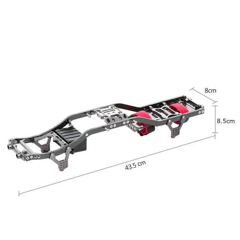 Frame Girder Carbon Graphite Chassis Professionals Frame Rails for 1/10 Axial SCX10 RC Crawler Truck Off-road Car