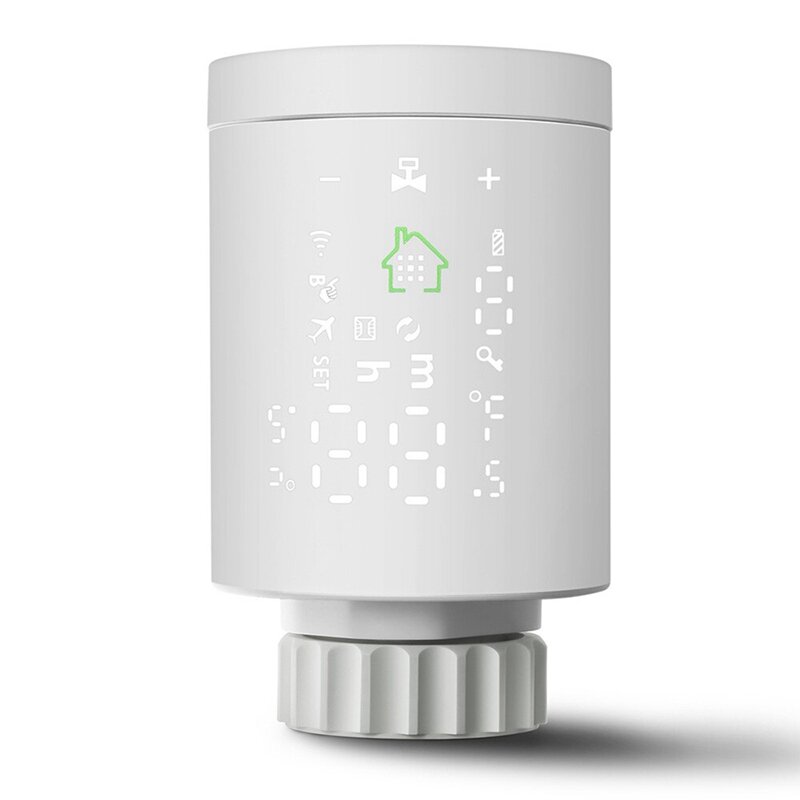 Zigbee Tuya katup Radiator pintar, pengontrol temperatur rumah Radiator termostatik yang dapat diprogram untuk Alexa Google Home