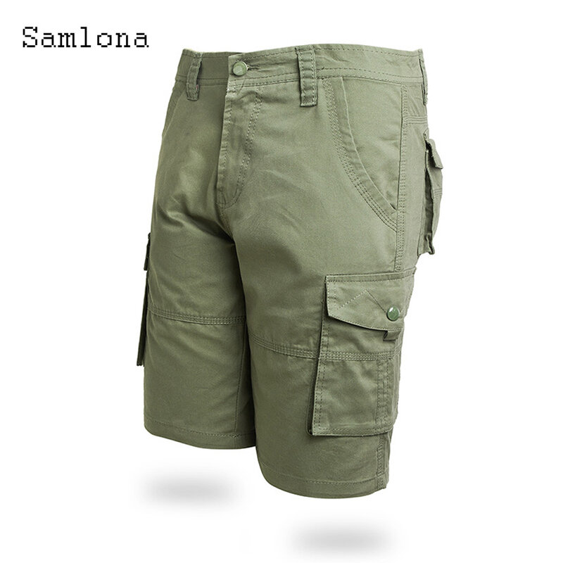 Pantalones cortos de camuflaje para hombre, ropa informal con múltiples bolsillos, a la moda, para verano, 2023