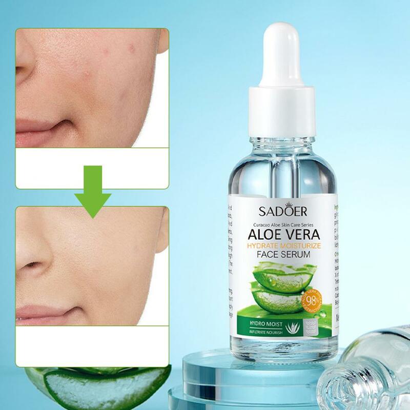 30ml Aloe Vera Anti-aging Face Moisturizing Essence Spots Vera Aloe Essence Repair Dark Wrinkles Hydrating Moisture Brighte O9T8