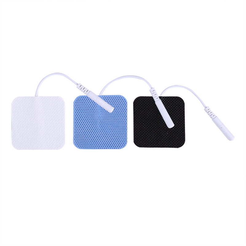 Almohadillas de electrodos de Gel de repuesto para máquina de fisioterapia Tens, acupuntura Ems, 4x4cm, 10-20-30 Uds.