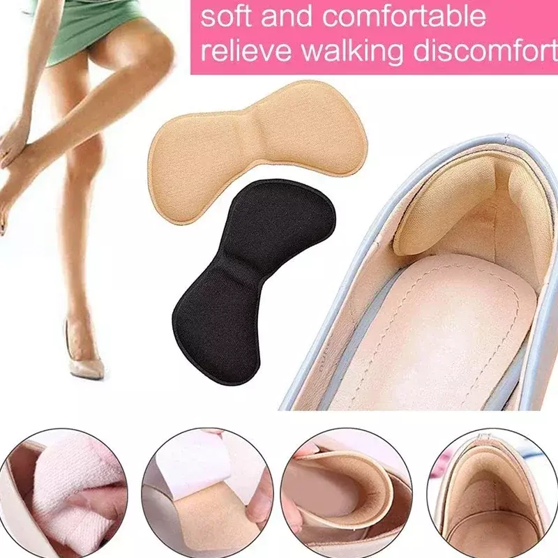 6 Pcs Heel Insoles Pads Patch Pain Relief Anti-wear Cushion Feet Care Heel Protector Adhesive Back Sticker Shoes Insert Insole
