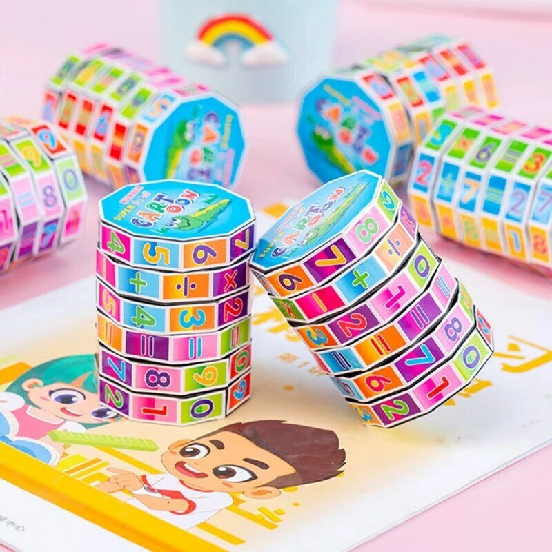 2022 새로운 포켓 수학 큐브 산술 학습 장난감 재미있는 대화 형 게임 장난감 유치원 가정에 이상적인 어린이 생일 선물