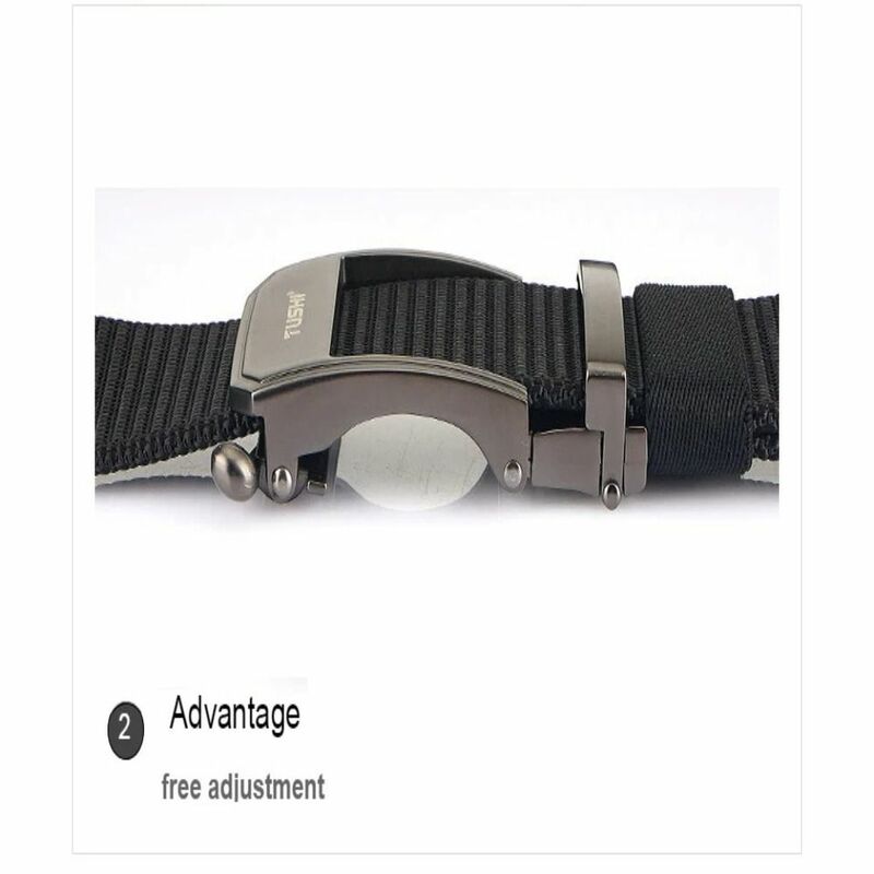 Automatic Buckle Elastic Waistband New Canvas Metal Braid Belt Webbing Belts Tactical Belt