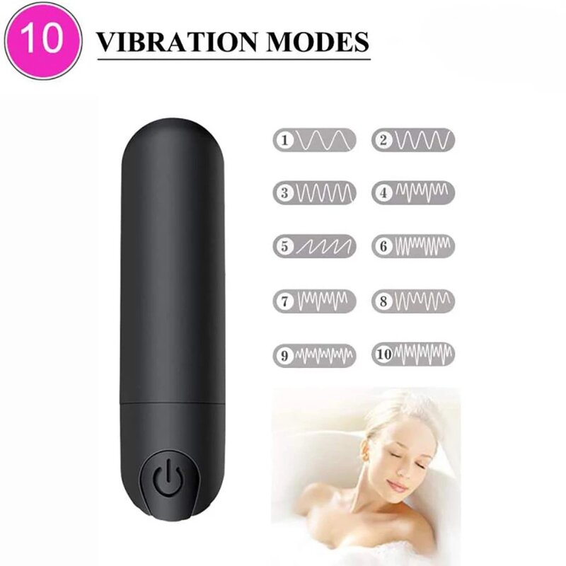Mini vibrador de bala potente con carga USB para mujer, estimulador del clítoris, masturbación Vaginal del punto G, vibradores eróticos, Juguetes sexuales para adultos