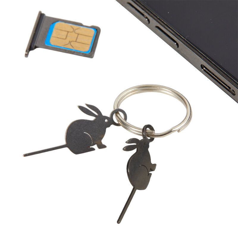 2Pcs/Set Stainless Steel Sim Card Tray Extended Universal Bat Thimble For Mobile Phones Digital Products