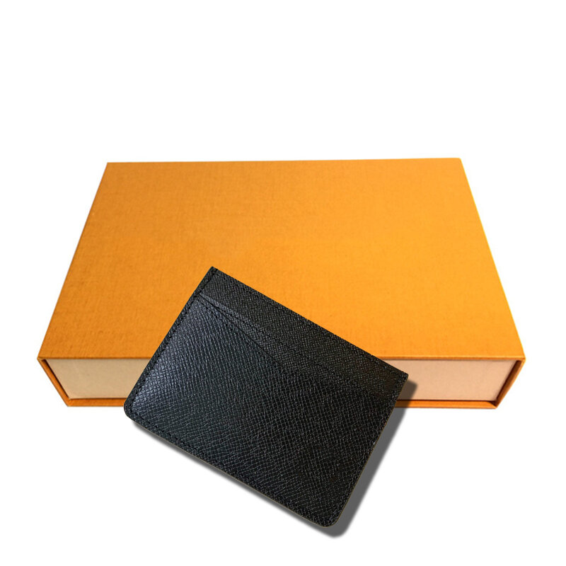 Designer luxury classic men's card holder leather short passport holder fashionable leather men's card holder