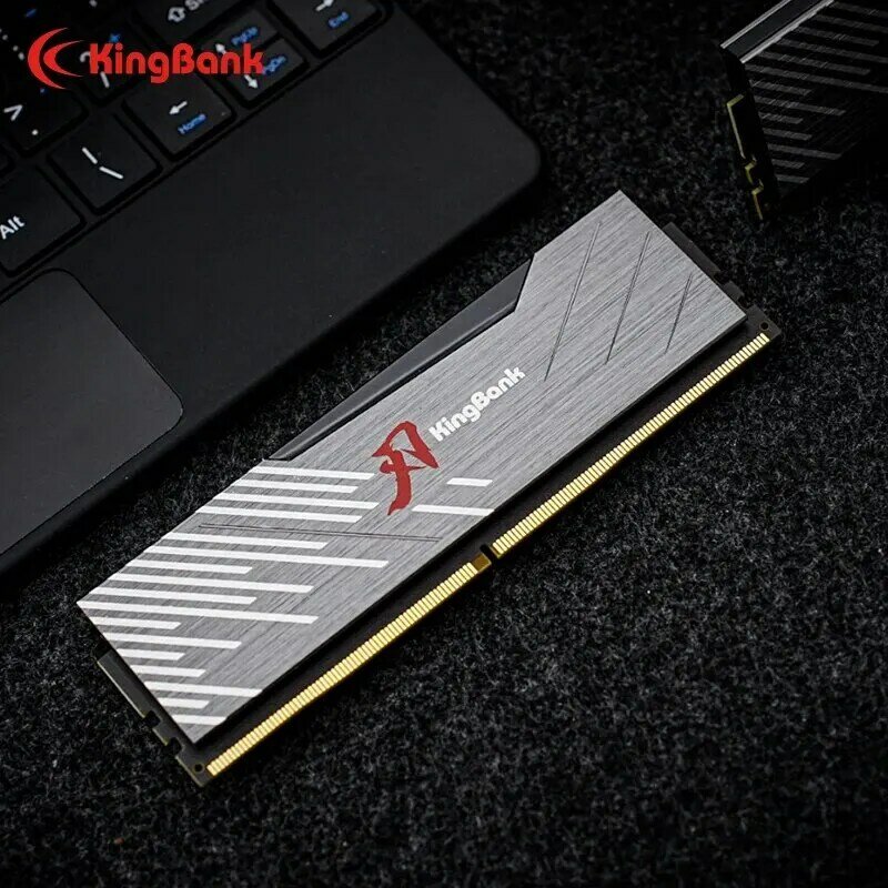Kingbank-Mémoire de serveur d'ordinateur de bureau, 2 pièces, modèle DDR5, 16 Go de RAM, 6000MHz, 6400MHz, 6800 successifs, Z XMP, compatible carte mère avec dissipateur de chaleur