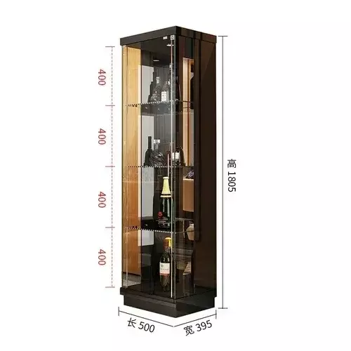 خزانة نبيذ زجاجية حديثة للمنزل ، عرض حائط الخمور ، تخزين غرفة المعيشة ، أثاث أوربي