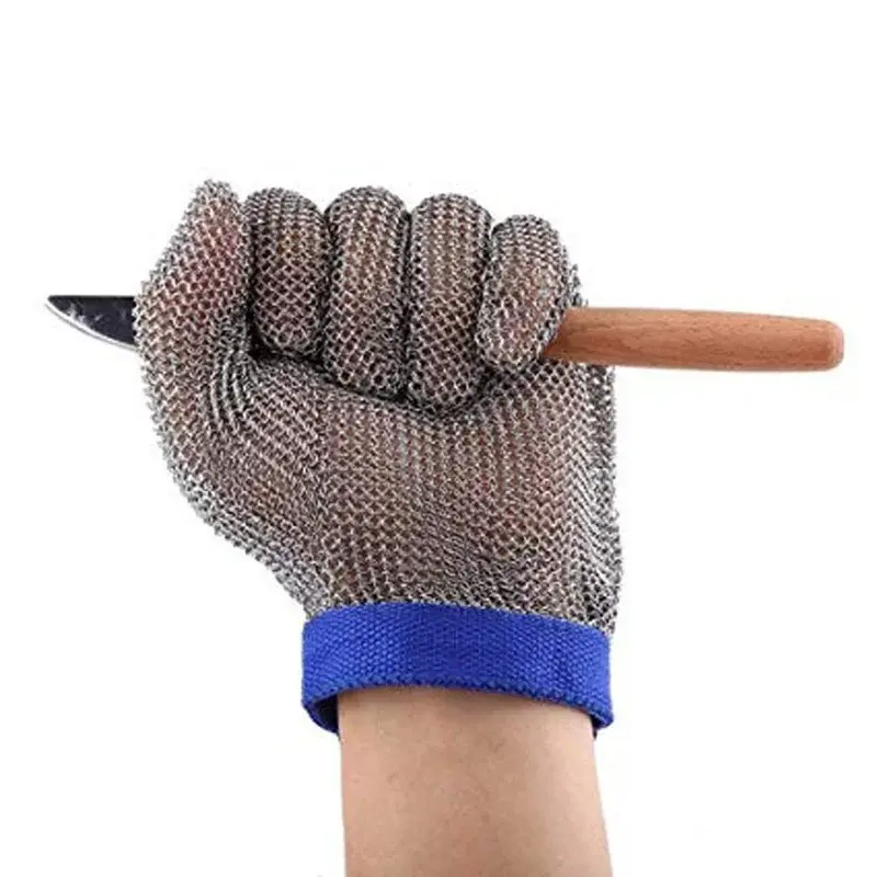Sabuk plastik sarung tangan jaring baja tahan karat pelindung surat rantai tahan potong sarung tangan antipotong untuk sarung tangan Pembersih daging dapur