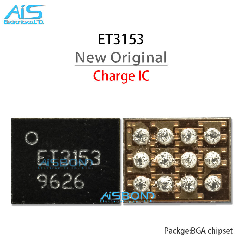 2-10 Stks/partij Nieuwe ET3153 Lader Ic Et 3153 BGA-12 Usb Batterij Opladen Chip 12Pin
