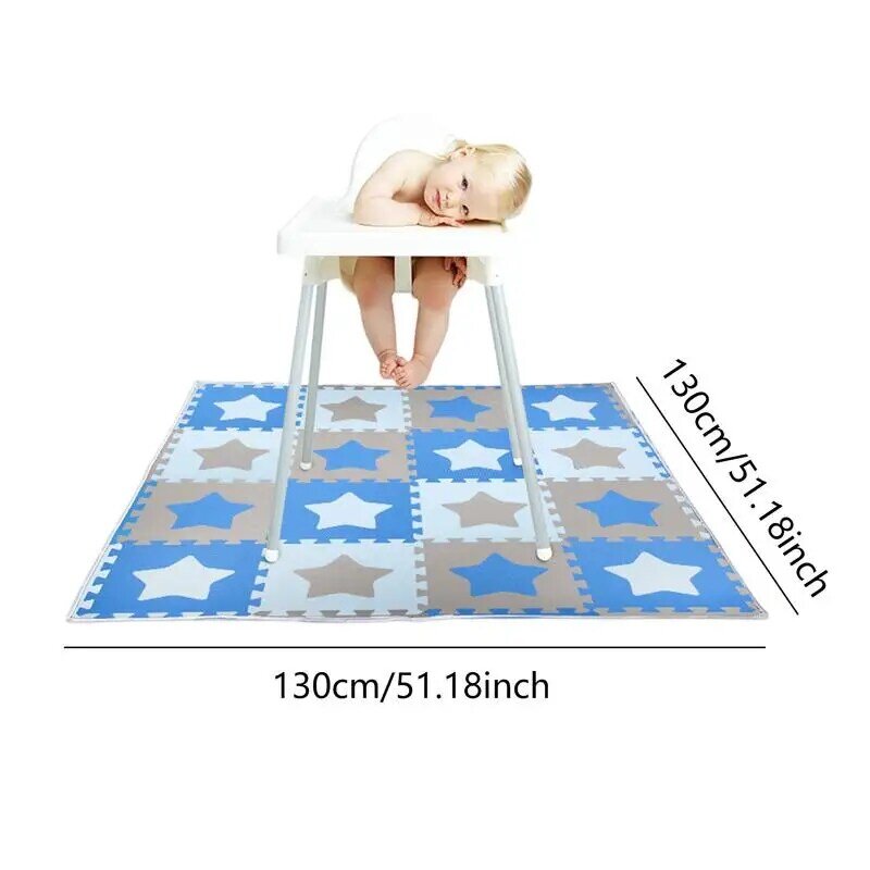 Vloer Splat Mat Voor Kinderen 51in Anti-Slip Waterdicht Tafelkleed Voor Kinderen Vierkant Anti-Vuil Wasbaar Draagbaar Tafelkleed