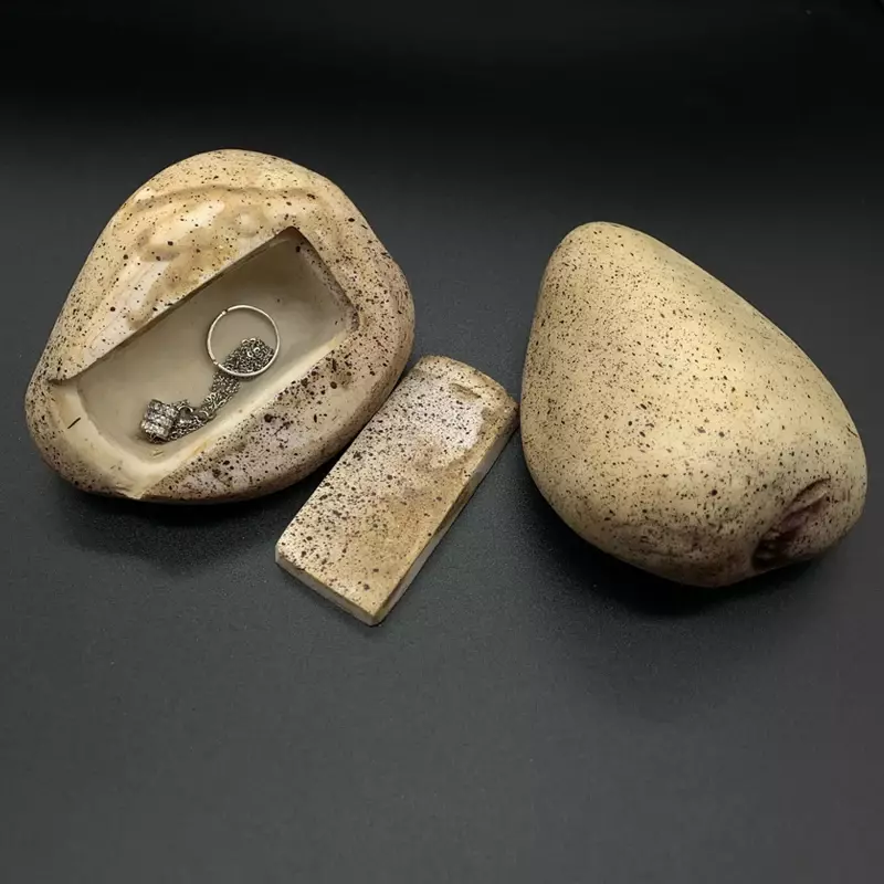 Pietre simulate avanzate Reallty Stone salvadanaio privato portachiavi da giardino scatola di immagazzinaggio di oggetti di valore sicura nascosta scatola chiave di gioielli