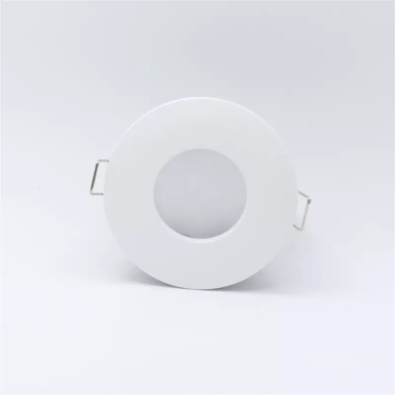 Marco de luz Led GU10 MR16, Blanco cromado, satinado, níquel, soporte de lámpara, accesorios de Downlight, recorte de 70mm