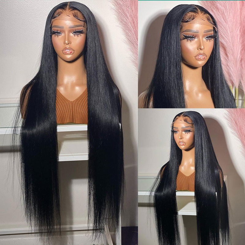 HD Transparent Lace Frontal Wig 13x4 13x6 Straight Lace Front Wig Brazilian Lace Front Human Hair Wigs For Women Closure Wig 4x4