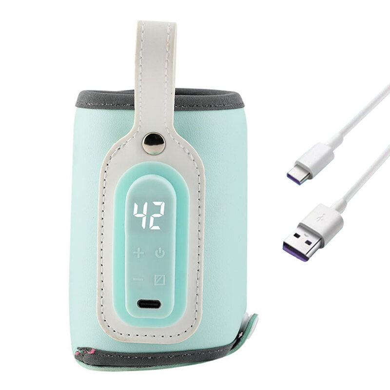 Nursing Indoor Outdoor Portable Travel Fast Heating Constant Temperature Bottle Warmer Home USB Charge In Car Night Feeding