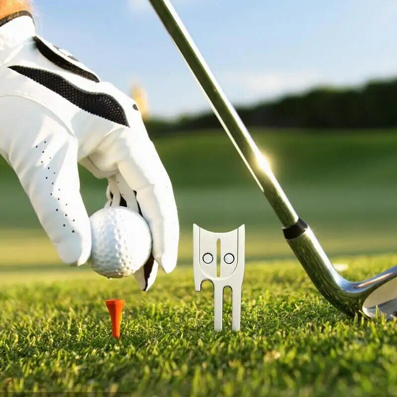Herramienta de reparación de Divot de Golf, marcador de bola portátil y resistente al desgaste, herramienta de Divot de Metal duradero, herramientas de Divot de Golf para hombres y mujeres